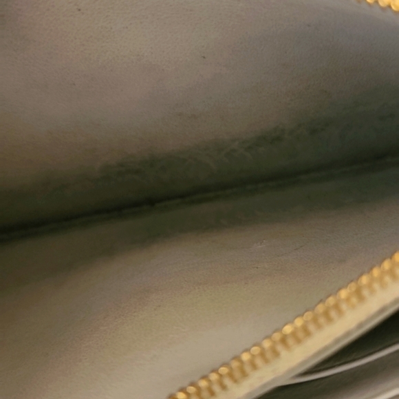 Celine Trotteur Crossbody Purse Clutch WOC Caviar Leather Gray - Picture 8 of 16